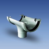 uPVC Half Round Rainwater Pipe and Fittings